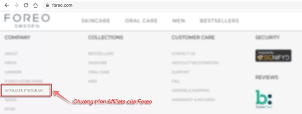 chương trình affiliate program