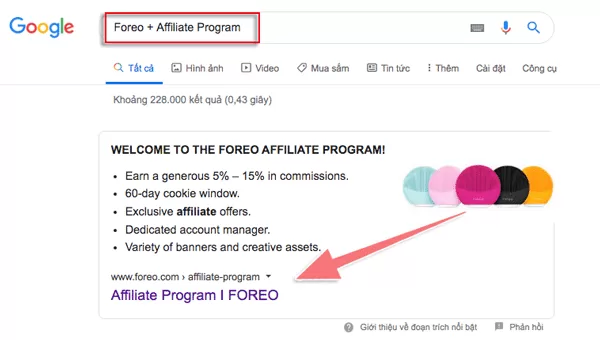 cách tìm chương trình affiliate program