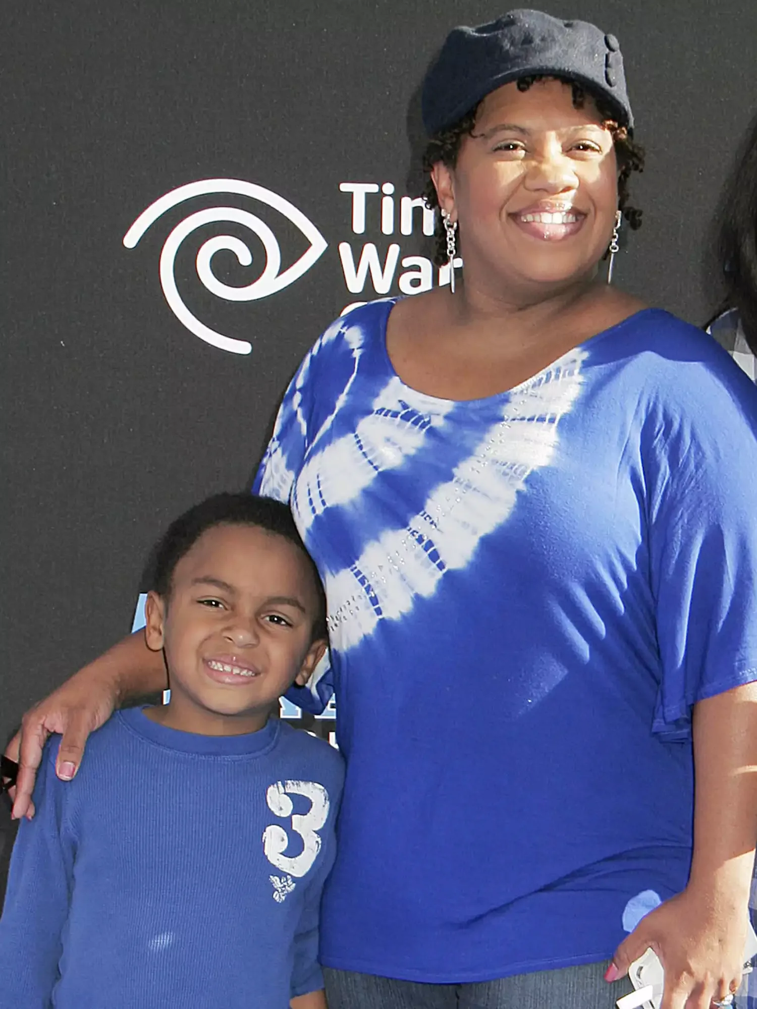Chandra Wilson and her son Michael at the 'Monsters University' film premiere on June 17, 2013.