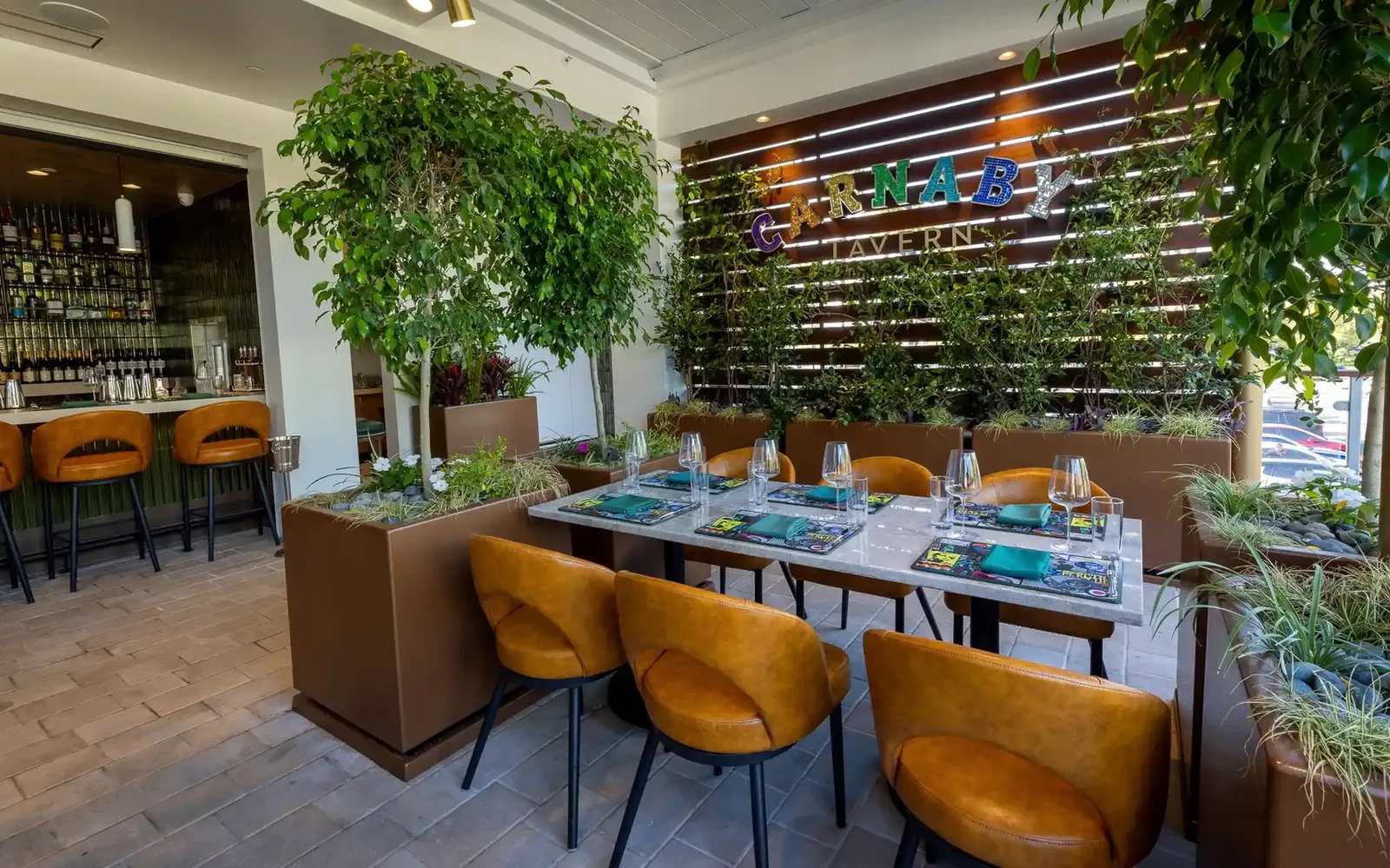 Gordon Ramsay at The Carnaby is a new British-themed restaurant in the Downtown Disney District at Disneyland Resort in Anaheim, Calif., opening its doors to guests on July 13, 2026. 